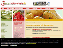 Tablet Screenshot of mittagstisch.de